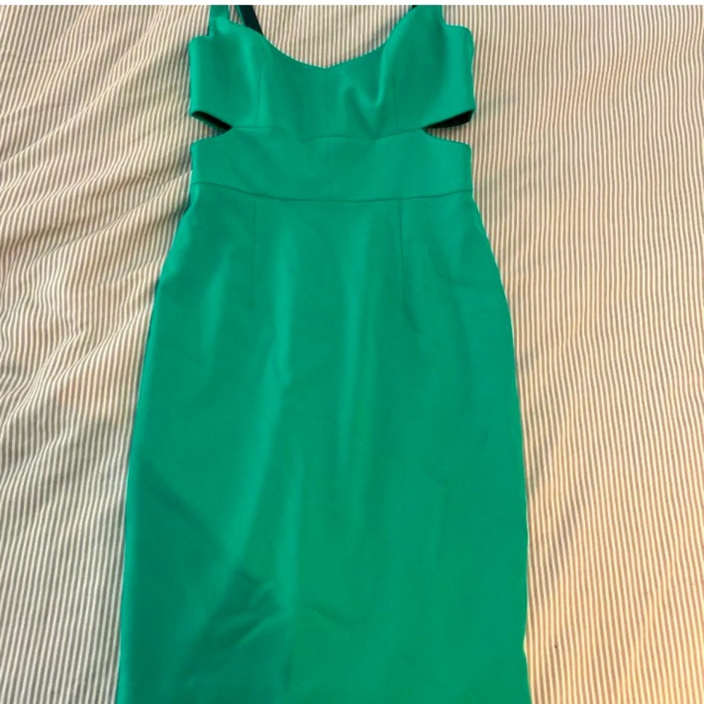 Jay Godfrey Green Cut Out Dress | Size 2